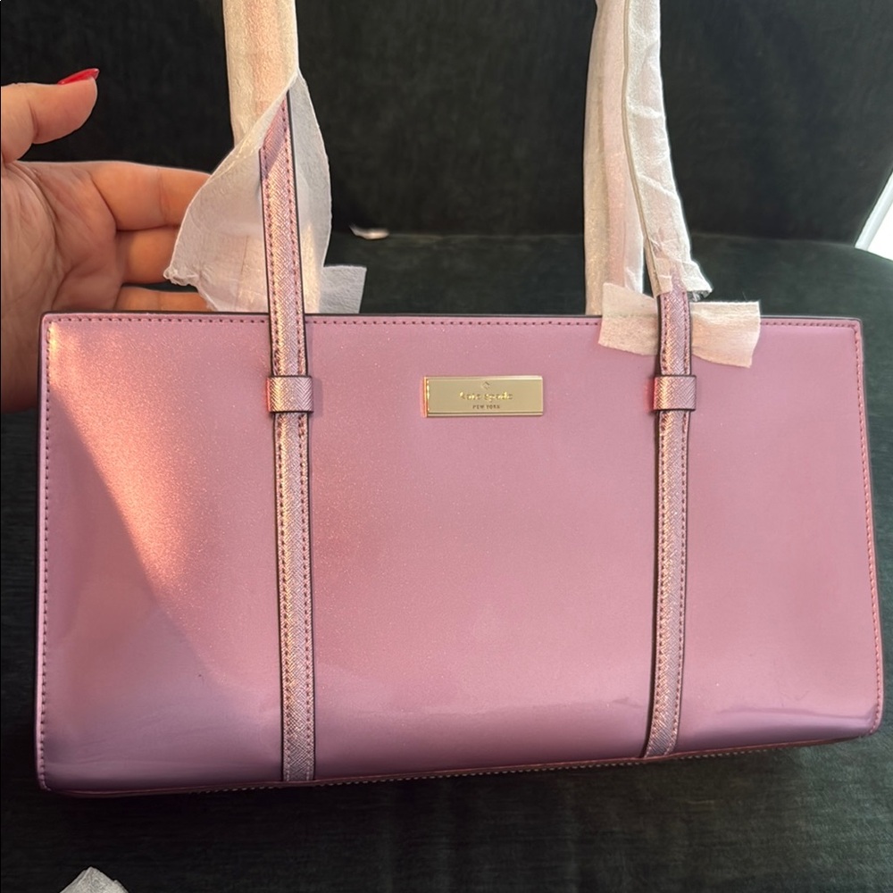 Kate Spade Pink/ purple Shoulder Bag with Gold Hardware